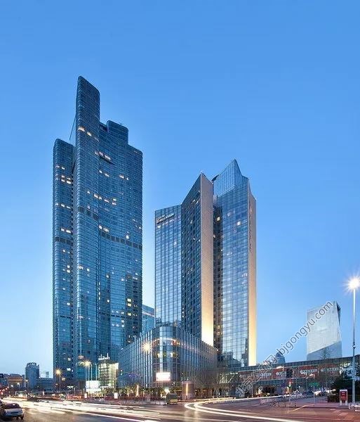 北京财富中心千禧公寓外观图